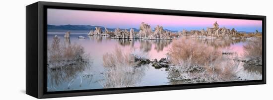 Mono Lake Sunset-Alain Thomas-Framed Stretched Canvas