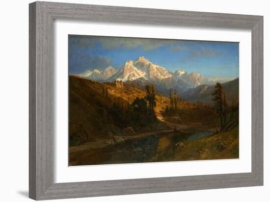 Mono Pass, Sierra Nevada Mountains, California, 1877 (Oil on Canvas)-William Keith-Framed Giclee Print