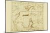 Monoceros Canis Major and Minor Navis Lepus-Sir John Flamsteed-Mounted Art Print