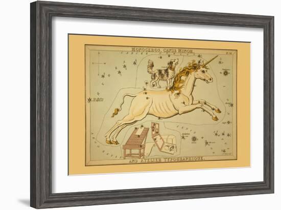 Monoceros, Canis Minor, and Atelier Typographique-Aspin Jehosaphat-Framed Art Print