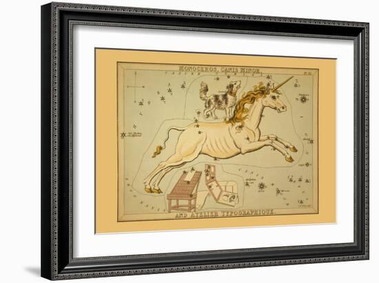 Monoceros, Canis Minor, and Atelier Typographique-Aspin Jehosaphat-Framed Art Print