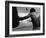 Monochromatic Image of a Boxer Working Out-null-Framed Photographic Print