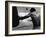 Monochromatic Image of a Boxer Working Out-null-Framed Photographic Print