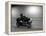 Monochromatic Image of a Motorcycle Rider-null-Framed Premier Image Canvas