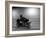 Monochromatic Image of a Motorcycle Rider-null-Framed Photographic Print