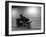 Monochromatic Image of a Motorcycle Rider-null-Framed Photographic Print