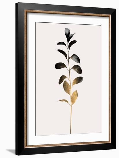 Monochromatica No.9  Dark Gold-Kubistika-Framed Giclee Print