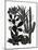 Monochrome Cacti-Myriam Tebbakha-Mounted Art Print