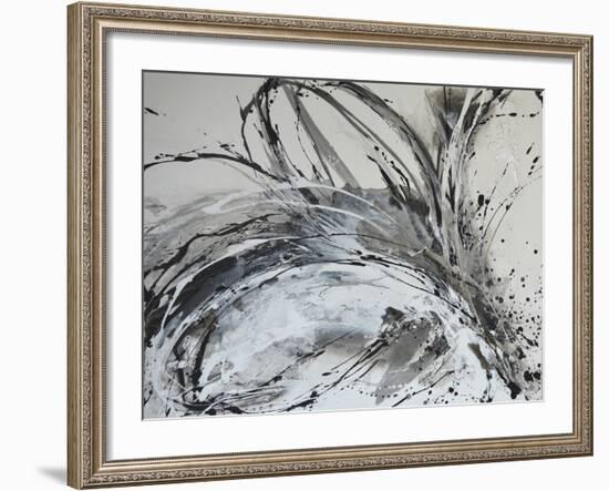 Monochrome Flora II-Caroline Ashwood-Framed Giclee Print