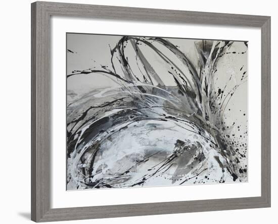 Monochrome Flora II-Caroline Ashwood-Framed Giclee Print