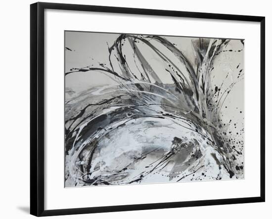 Monochrome Flora II-Caroline Ashwood-Framed Giclee Print