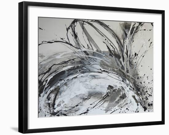 Monochrome Flora II-Caroline Ashwood-Framed Giclee Print