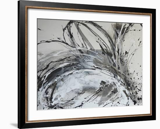 Monochrome Flora II-Caroline Ashwood-Framed Giclee Print