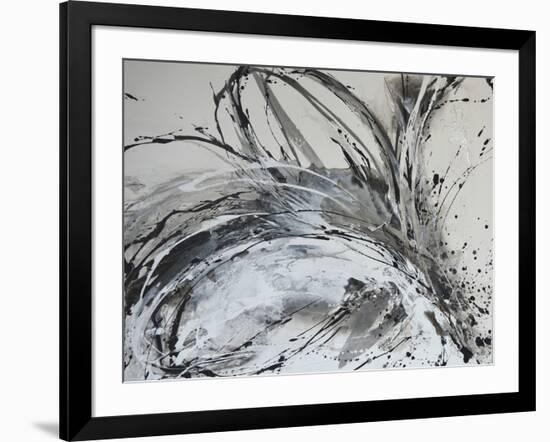 Monochrome Flora II-Caroline Ashwood-Framed Giclee Print