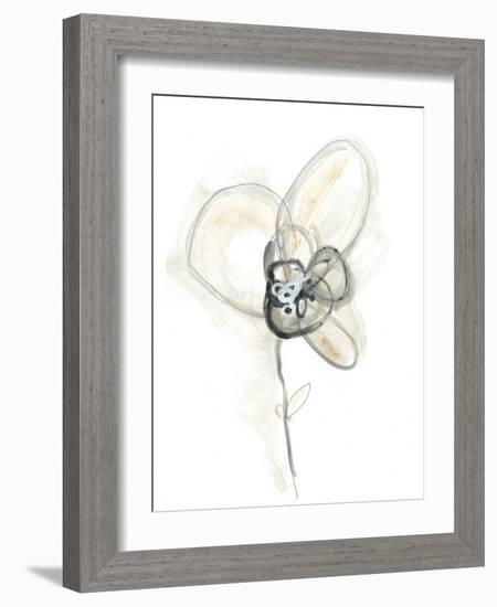 Monochrome Floral Study I-June Vess-Framed Art Print