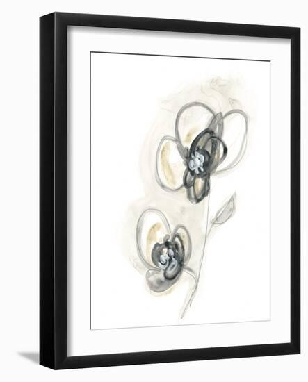 Monochrome Floral Study II-June Vess-Framed Art Print