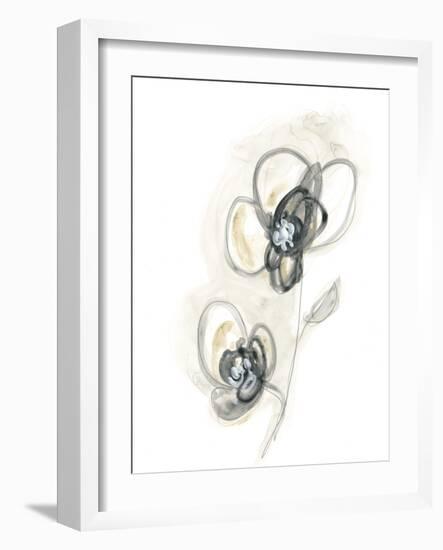 Monochrome Floral Study II-June Vess-Framed Art Print