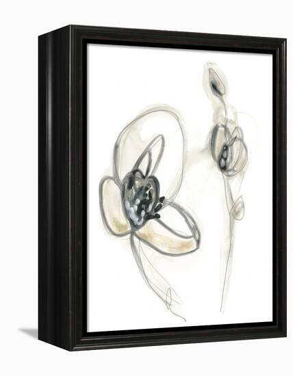 Monochrome Floral Study III-June Vess-Framed Stretched Canvas