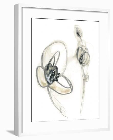Monochrome Floral Study III-June Vess-Framed Art Print
