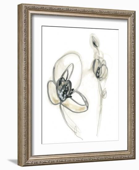 Monochrome Floral Study III-June Vess-Framed Art Print