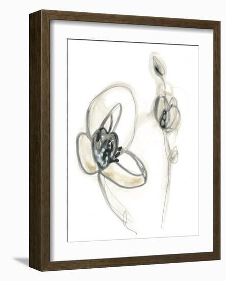 Monochrome Floral Study III-June Vess-Framed Art Print