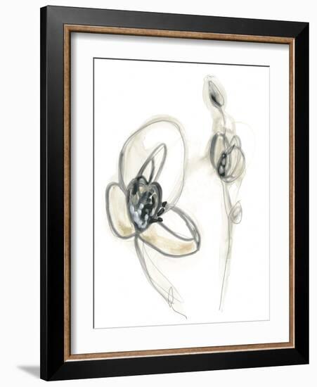 Monochrome Floral Study III-June Vess-Framed Art Print