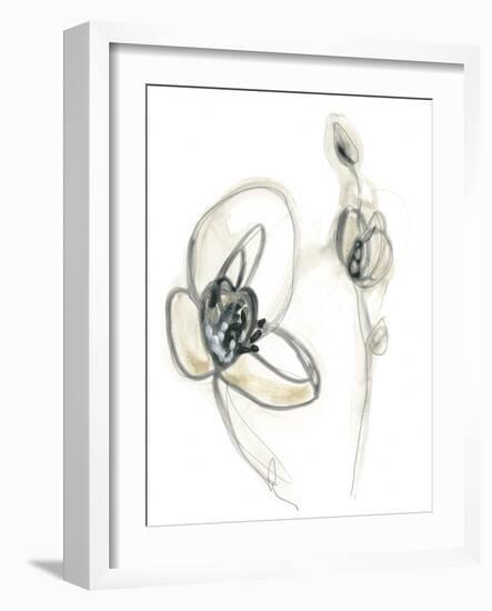 Monochrome Floral Study III-June Vess-Framed Art Print