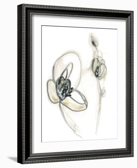 Monochrome Floral Study III-June Vess-Framed Art Print