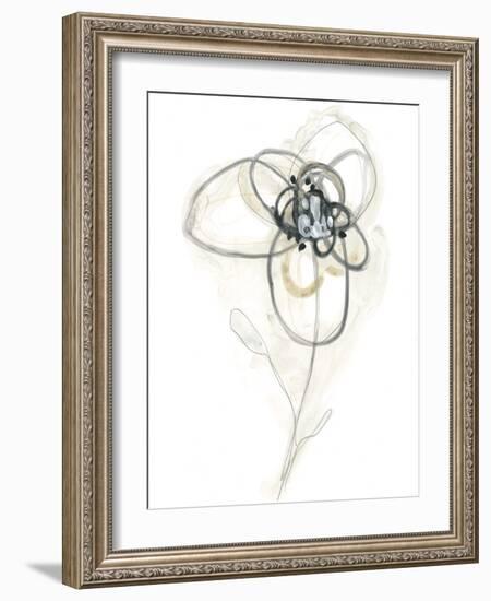 Monochrome Floral Study IV-June Vess-Framed Art Print