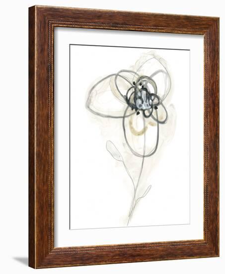 Monochrome Floral Study IV-June Vess-Framed Art Print