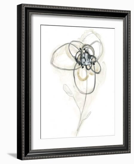 Monochrome Floral Study IV-June Vess-Framed Art Print