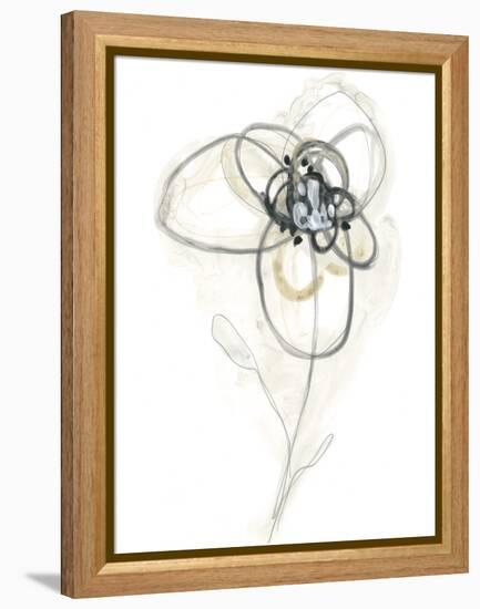 Monochrome Floral Study IV-June Vess-Framed Stretched Canvas