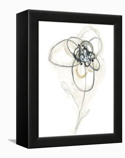 Monochrome Floral Study IV-June Vess-Framed Stretched Canvas