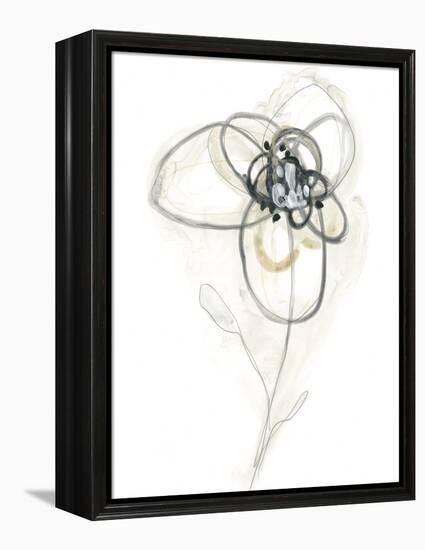 Monochrome Floral Study IV-June Vess-Framed Stretched Canvas