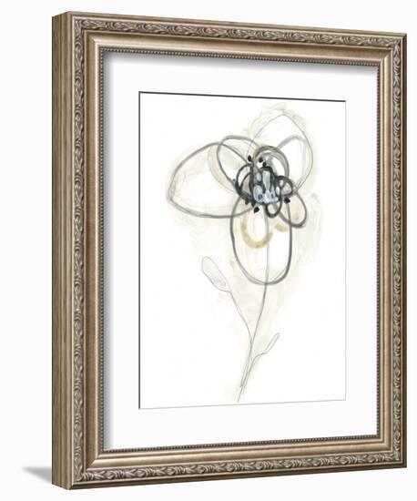 Monochrome Floral Study IV-June Vess-Framed Premium Giclee Print