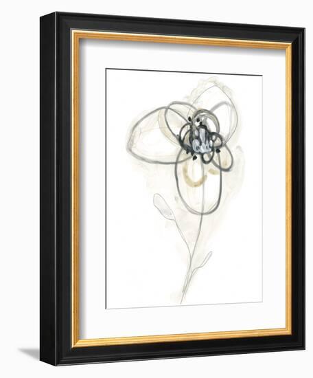 Monochrome Floral Study IV-June Vess-Framed Premium Giclee Print