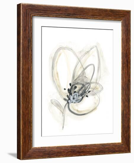 Monochrome Floral Study V-June Vess-Framed Art Print