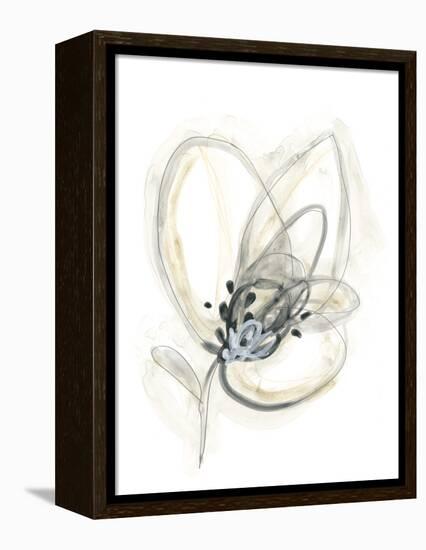 Monochrome Floral Study V-June Vess-Framed Stretched Canvas