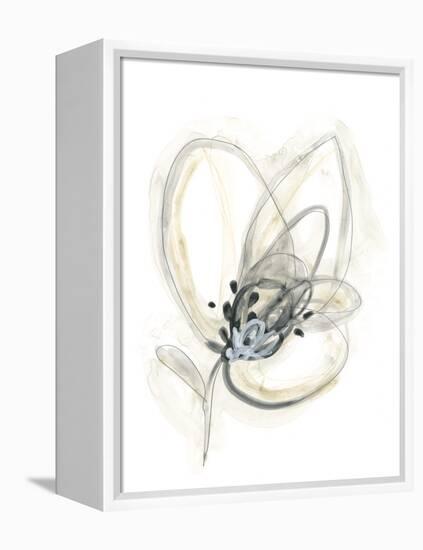 Monochrome Floral Study V-June Vess-Framed Stretched Canvas