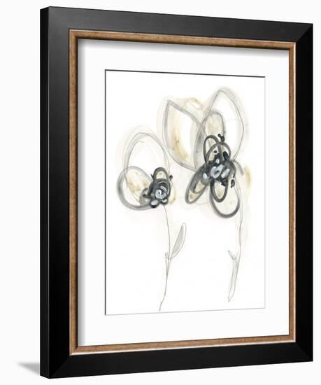 Monochrome Floral Study VI-June Vess-Framed Premium Giclee Print