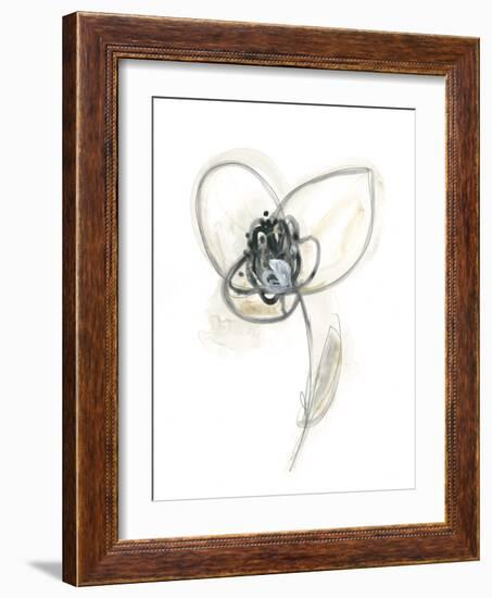 Monochrome Floral Study VII-June Vess-Framed Art Print