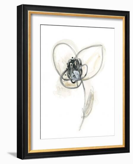 Monochrome Floral Study VII-June Vess-Framed Art Print