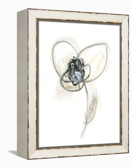 Monochrome Floral Study VII-June Vess-Framed Stretched Canvas