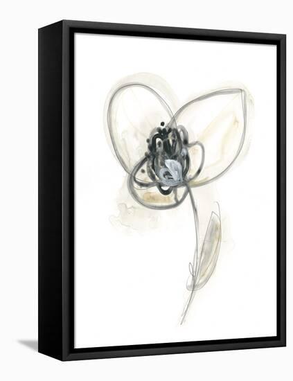 Monochrome Floral Study VII-June Vess-Framed Stretched Canvas