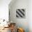 Monochrome Geometric Design-Maksim Krasnov-Framed Stretched Canvas displayed on a wall