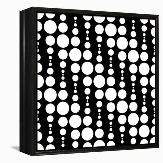 Monochrome Geometric Design-Maksim Krasnov-Framed Stretched Canvas