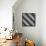 Monochrome Geometric Design-Maksim Krasnov-Framed Stretched Canvas displayed on a wall