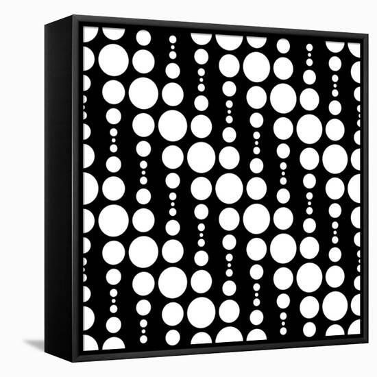 Monochrome Geometric Design-Maksim Krasnov-Framed Stretched Canvas