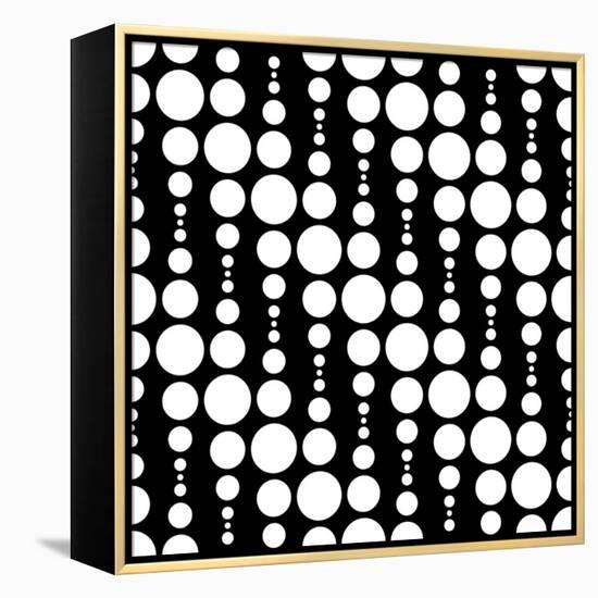 Monochrome Geometric Design-Maksim Krasnov-Framed Stretched Canvas