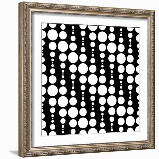 Monochrome Geometric Design-Maksim Krasnov-Framed Art Print